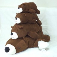 Great Value Soft Doll Sleepy Bear Choco Micro Fiber nano Spandex Fabric Size S45cm M55cm L80cm XL100
