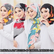 BAWAL LAZY RUFFLE 4D FAREHA PRINTED BATCH 2.0 (BORONG SAHAJA)