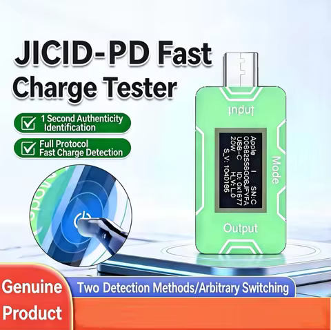 JCID CT02 PD Fast Charger Detector USB-C Adapter Voltage Current Power Tester for iPhone 11-16PM App