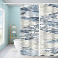 全城熱賣 - 印花浴簾防黴淋浴簾(款式： 59)(180寬x180高)