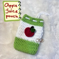 [PO] APPLE JUICE CROCHET POUCH || DIGICAM KNIT POUCH || NATSDIARY