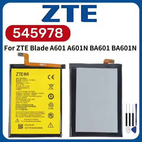 Original 545978 Battery 3.8V 4000mAh 545978 / ICP51/59/78SA For ZTE Blade A601 / A601N / BA601 / BA6