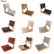 Postage tatami solid wood Japanese furniture and room chairs Legless chairs Backrest floor chairs Folding chairs can be disassembled, washed and floated.