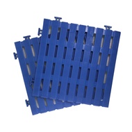 [特價]工作組合棧板 塑膠墊 72片(2坪) 藍色
