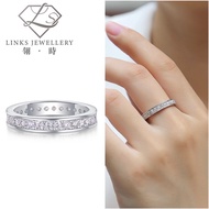 ［Real Moissanite］Can Pass Diamond Test 18K Gold Full Trajectory Eternity Ring MR026 Moissanite Diamo