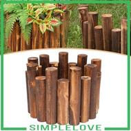 [Simple] Wood Garden Fence, Landscaping Border, Easy Installation Decor Decorative Border Wood Fence