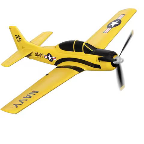 2025 T28 Trojan RC Plane 2.4G 4CH Foam RC Warbird Fighter with Xpilot Self Righting One Key Aerobati