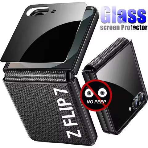 1-3PCS Privacy Tempered Glass Protective Films For Samsung Galaxy Z Flip 7 Flip7 ZFlip7 2025 Anti-Pe