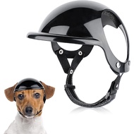 ATUBAN Small Pet Dog Helmet with Ear Hole Motorcycle Dog Helmet Multi-Sport Dog Hard Hat Outdoor Bik