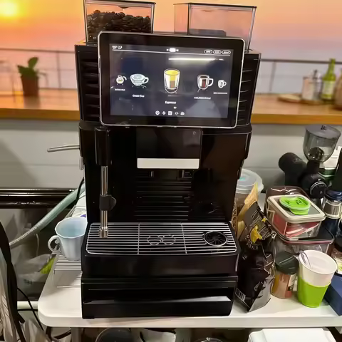 Full Automatic Electric Coffee Maker Multifunction Espresso Cappuccino Latter Hot Chocolate Commerci