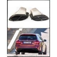 MERCEDES- BENZ W205/W213/W212/X253/C292 C43/E43 Style Exhaust Tip S/Steel (Black)