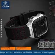 Suitable to AE12 Retro Small Square A159/A158/W-8H/SGW3/AE12 Silicone Strap