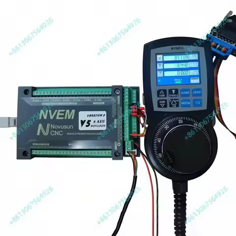 Mach3 NVEM V5 Cnc Controller Kit Ethernet 3/4/5/6Axis 300khz Motion Control Card with 6 Axis Digital
