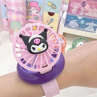 kipas mini mini fan Cute Cute Children Mini Fan Handheld Watch usb Charging Student Dormitory Portab
