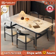 Nordic Dinning Table Set 4/6 Seaters Dinning Table and Chair Set for Dinning Room Restaurant