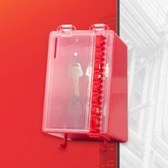 [koolsoo3] Group Lock Box Lockout  Lock Box Padlock Storage Case  Box Portable Transparent Panel Dus