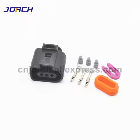 10sets 3pin 1.5mm 1J0973703 Camshaft Cam Sensor Pigtail Plug Connector for A4 A6 AVK 3.0 1J0 973 703