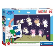 Clementoni Puzzle & Colour Peppa Pig, 60 pcs.
