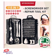 GEESO 115 in 1Kit Alat Pembaikan DIY Magnetik Mini Kit Alat Pelbagai Fungsi