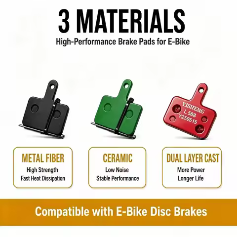 2/4/8Pairs Multi Metallic Semi Metallic Ceramic MTB E-Bike Brake Pads Fit B01S MT200 Deore Silent Al