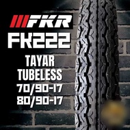 FKR FK222 Tayar Tubeless 70/90-17 80/90-17 TT DUNLOP BUNGA TT100