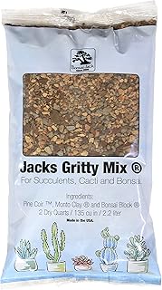 Bonsai Jack Succulent and Cactus Soil - Jacks Gritty Mix #111 - Fast Draining – Fights Root Rot – Op