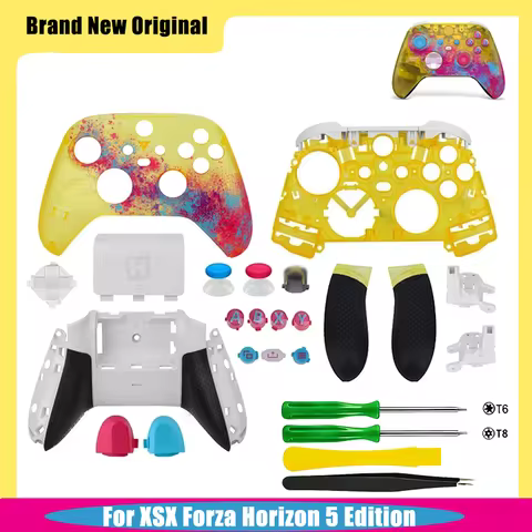 Replacement Housing Shell Front Back Case Cover For Xbox Series X Controller For Forza-Horizon 5 LB 