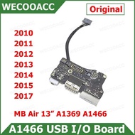 Original Charging Port Power DC Jack For Macbook Air 13" A1369 A1466 USB Audio I/O Board 2010 2011 2