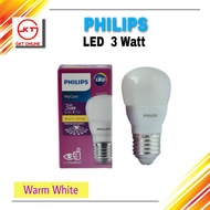 Lampu Philips LED Cahaya Kuning  3 Watt / Bohlam 3 Watt Warm White / Lampu Philips Cahaya Kuning