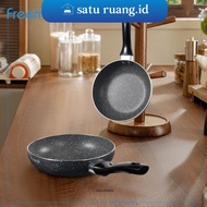 Satu.Space Id - Non-stick frying pan, small frying pan, 16 CM black, non-stick, multi-purpose frying
