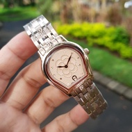 jam tangan wanita aigner varese a111303 original bm bergaransi 2 tahun - full rosegold tanpa box ori