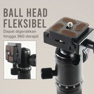 1CLICK2BUY XILETU Portable Mini Camera Tripod 4 Section 54cm with Holder - FM5S-MINI