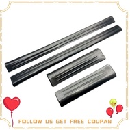 4Pcs Front Rear Inner Door Sill Pedal Trim Cover Parts Accessories for  Vezel -V  2021-2023 Scuff Plate Stainless Steel Black
