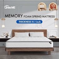 10Years Warranty  8.1inch Memory Foam Spring Mattress Ergonomic matress Medium Firm foam bed Deep Sl
