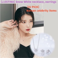 [J.ESTINA] [IU's PICK] Snow White necklace, earrings, Korean celebrity items, J estina