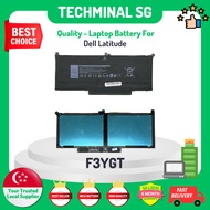 TECHMINAL - F3YGT Battery Replacement for Dell Latitude 7480 7490 7280 7290 7380 7390