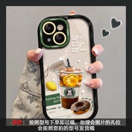 Ốp Lưng iPhone 14 Retro Hong Kong Style Lemon Tea Cream Shell Phụ Kiện Bảo Vệ Toàn Diện Cho Apple 13