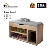 CK L80cm Doorway Footstool Shoes Cabinet Multi-functional Shoes Rack
