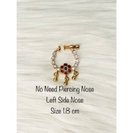 Women - Bridal Nose Ring |  Wedding Nose Pins or Rings | Attachable Mukuthi | Nath | Attached Nath