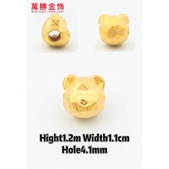 999黄金小熊头款 CHARM GOLD 999 BEAR CHARM