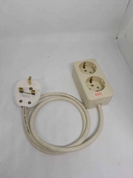 AEBDG COLOKAN LISTRIK KAKI 3 ADAPTER TREVEL ARAB SAUDI SINGAPORE MALAYASIA INHGIS TYPE G / converter