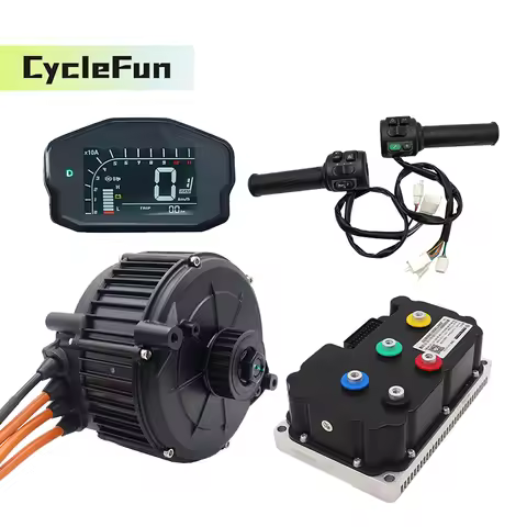Mid-Drive Motor Kit QS165 5000W Peak 10000W 6500RPM With FarDriver ND72530 Controller DKD Display Th
