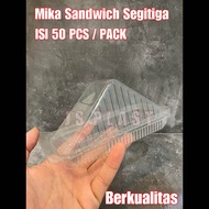 (ISI 50PCS) Mika Roti Segitiga / Mika Sandwich Segitiga - Tray Roti Segitiga