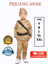 Baju Kostum Pahlawan Veteran Pejuang Bung Tomo Baju Pejuang Anak kostum karnaval