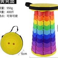 Ready Stock = High-End Outdoor Portable Ultra-Light Pony Foldable Rainbow Stool Adjustable Retractable Picnic Camping Chair Fishing