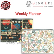 2025 Handwriting B5 Weekly 52 Weeks Planner Hardcover Landscape