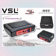 VSL 6x9 INCH ACTIVE SUBWOOFER BUILT-IN AMPLIFIER UNDER SEAT SUBWOOFER