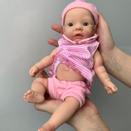 Full Platinum Silicone Baby Doll-11 Inch Alive Full Silicone Reborn Baby Dolls Silicone Full Body Gi