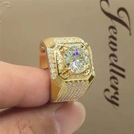RR9S 0.00 rings for men Square shape, luxurious, outstanding, full diamond fashion.