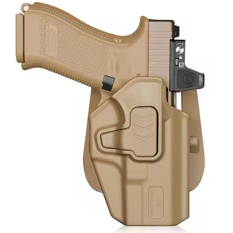 OWB Holster for Glock 19/19X/ 23/26 (Gen 3- 6)&G32 (Gen 3-4) &G44/45,Fits MOS,Ruger RXM,Level II Ind